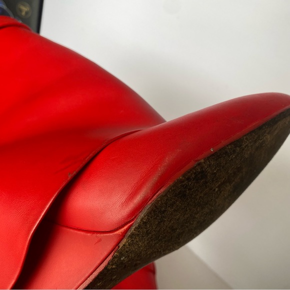 Givenchy Red Ankle Shark Boots - Size 41 - Old Style - Picture 7 of 16